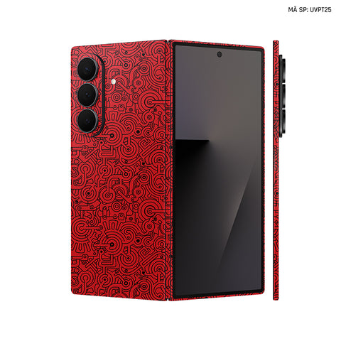 Dán Skin Galaxy Z Fold 7 Vân Nổi Pattern Machine | UVPT25