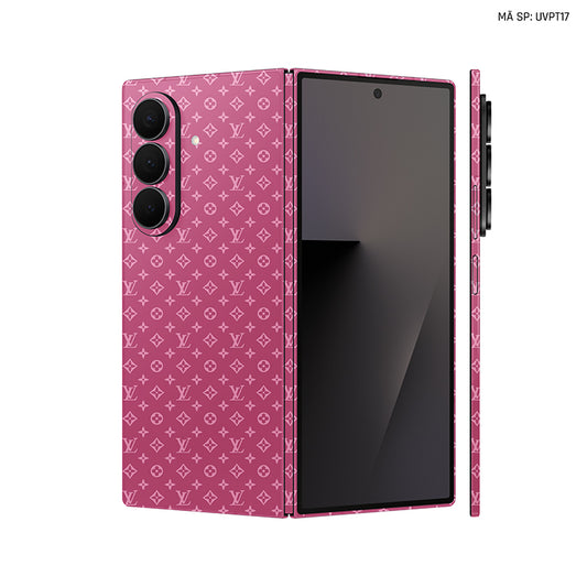 Dán Skin Galaxy Z Fold 7 Vân Nổi LV Hồng | UVPT16