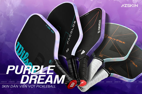 SKIN Dán Viền Vợt Pickleball Purple Dream