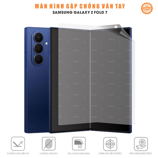 Miếng Dán Màn Hình Chống Vân Tay Samsung Galaxy Z Fold 7