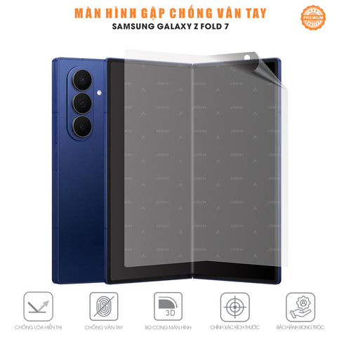 Miếng Dán Màn Hình Chống Vân Tay Samsung Galaxy Z Fold 7
