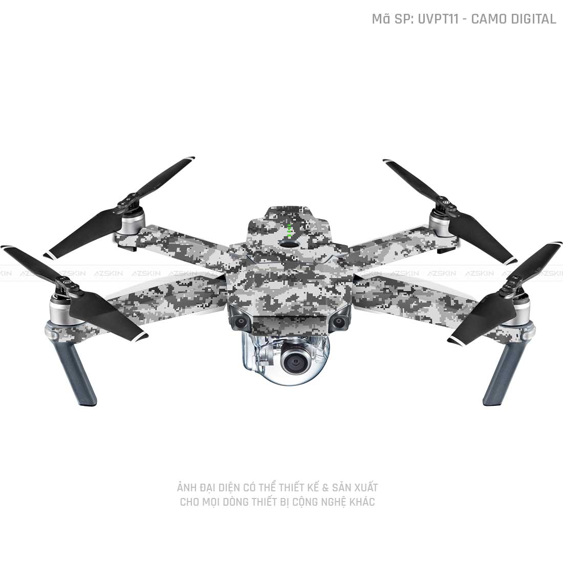 Dán Skin Flycam Vân Nổi Camo Digital  | UVPT11