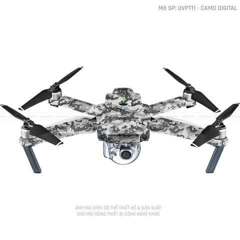 Dán Skin Flycam Vân Nổi Camo Digital  | UVPT11