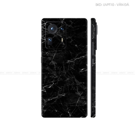 Dán Skin Điện Thoại Xiaomi Mi Mix Series Vân Nổi Vân Đá Đen | UVPT10