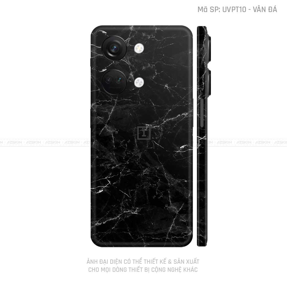 Dán Skin Oneplus Nord Series Vân Đá Đen | UVPT10