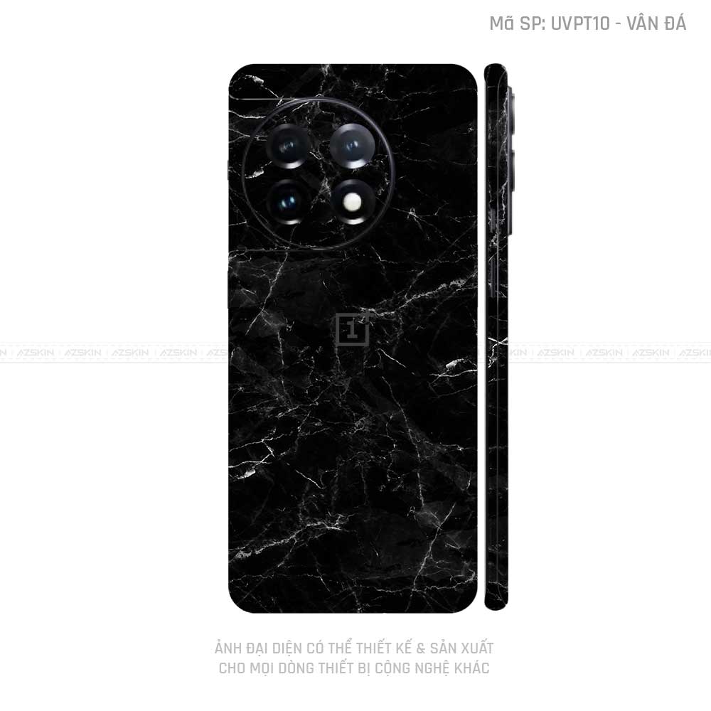 Dán Skin Oneplus Ace Series Vân Đá Đen | UVPT10