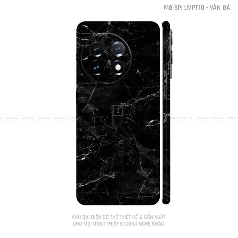 Dán Skin Oneplus Ace Series Vân Đá Đen | UVPT10