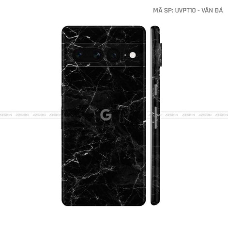 Dán Skin Google Pixel 8 Series Vân Đá Đen | UVPT10