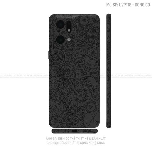 Miếng Dán Skin Điện Thoại OPPO Find X Series Vân Nổi Engine | UVPT18