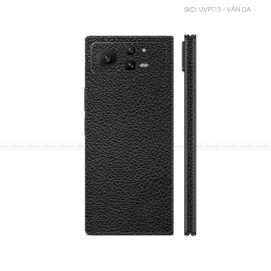 Dán Skin Điện Thoại Xiaomi Mix Fold Series Vân Nổi Vân Da Đen | UVPT13