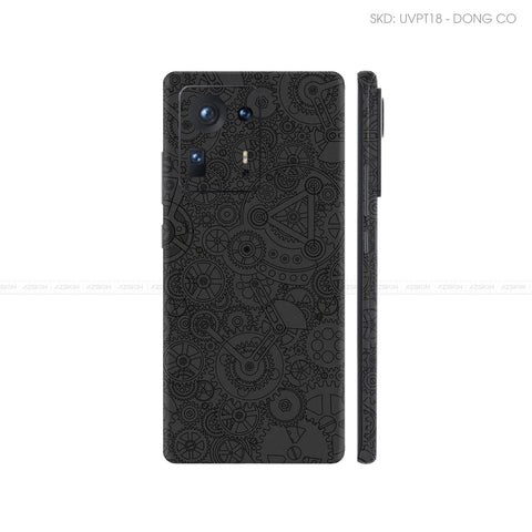 Dán Skin Điện Thoại Xiaomi Mi Mix Series Vân Nổi Động Cơ Đen | UVPT18