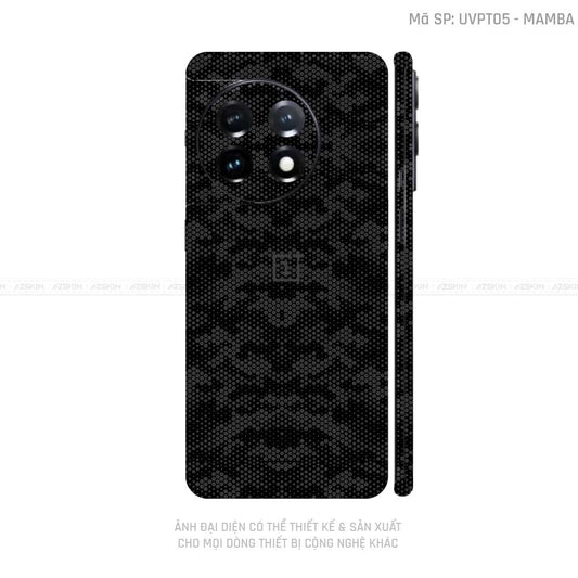 Dán Skin Oneplus 11 Series Vân Mamba Đen | UVPT05