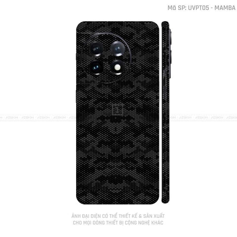 Dán Skin Oneplus 11 Series Vân Mamba Đen | UVPT05