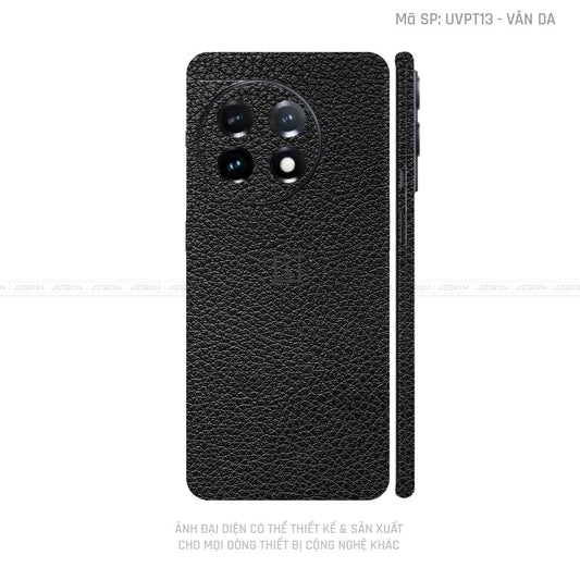 Dán Skin Oneplus 11 Series Vân Da Đen | UVPT13