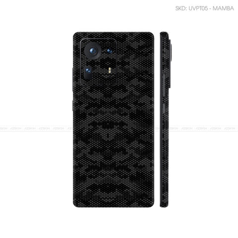 Dán Skin Điện Thoại Xiaomi Mi Mix Series Vân Nổi Mamba Đen | UVPT05