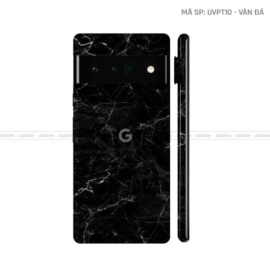 Dán Skin Google Pixel 6 Series Vân Đá Đen | UVPT10