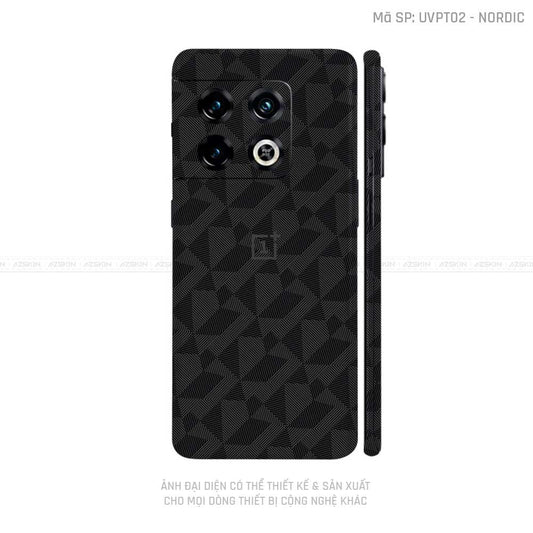 Dán Skin Oneplus 10 Series Vân Nordic Đen | UVPT02