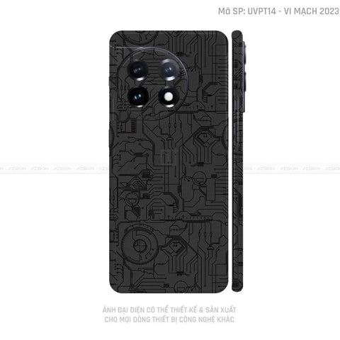 Dán Skin Oneplus Ace Series Vân Vi Mạch 2023 Đen | UVPT14