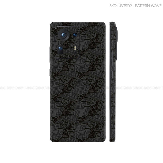 Dán Skin Điện Thoại Xiaomi Mi Mix Series Vân Nổi Wave Đen | UVPT09