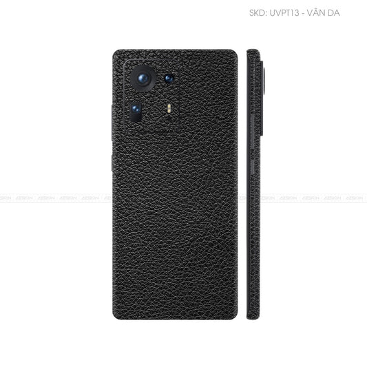 Dán Skin Điện Thoại Xiaomi Mi Mix Series Vân Nổi Vân Da Đen | UVPT13