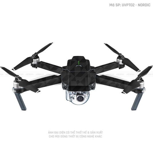 Dán Skin Flycam Vân Nổi Nordic Đen | UVPT02