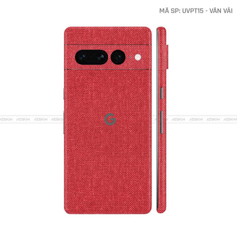 Dán Skin Google Pixel 8 Series Vân Vải Đỏ | UVPT15