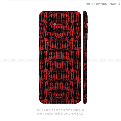 Dán Skin Oneplus 8/9 Series Vân Mamba Đỏ | UVPT05