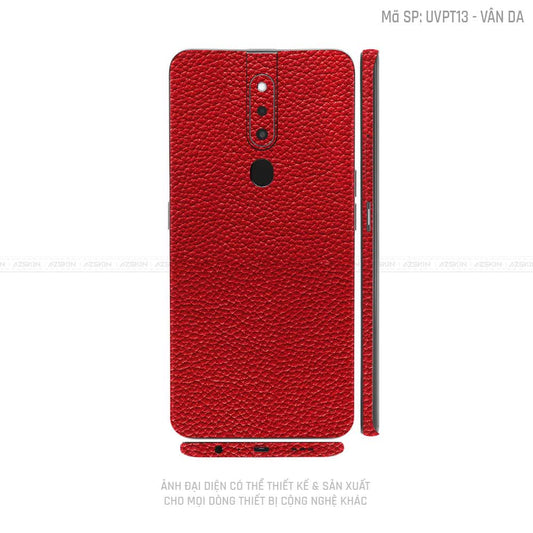 Miếng Dán Skin Điện Thoại OPPO F Series Vân Da Đỏ | UVPT13
