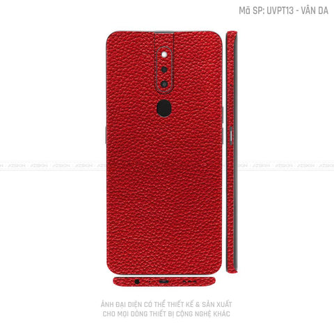 Miếng Dán Skin Điện Thoại OPPO F Series Vân Da Đỏ | UVPT13