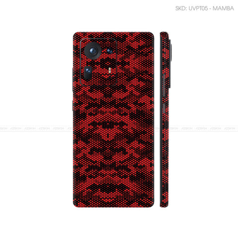 Dán Skin Điện Thoại Xiaomi Mi Mix Series Vân Nổi Mamba Đỏ | UVPT05