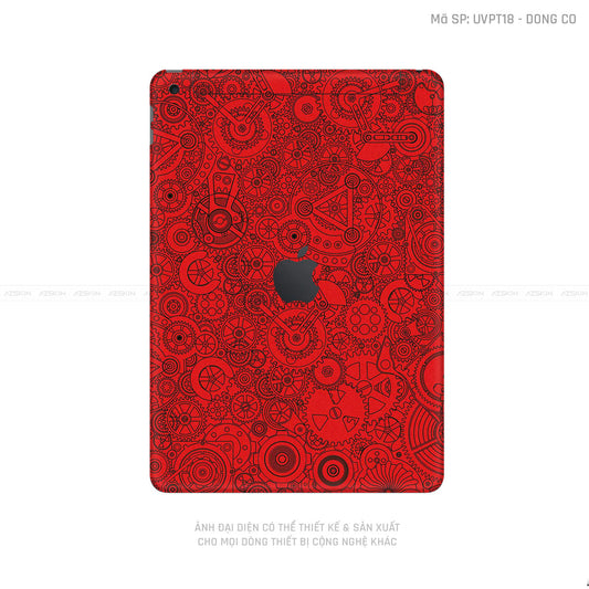 Dán Skin IPad Gen Series Vân Động Cơ Đỏ | UVPT18
