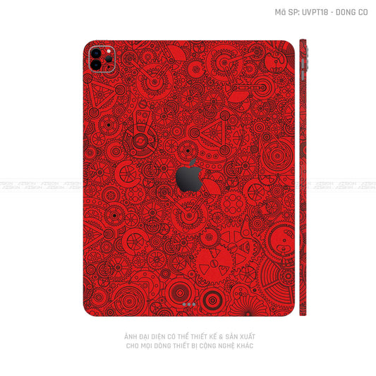 Dán Skin IPad Air Series Vân Động Cơ Đỏ | UVPT18