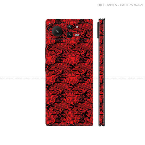 Dán Skin Điện Thoại Xiaomi Mix Fold Series Vân Nổi Wave Đỏ | UVPT09