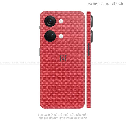 Dán Skin Oneplus Nord Series Vân Vải Đỏ | UVPT15