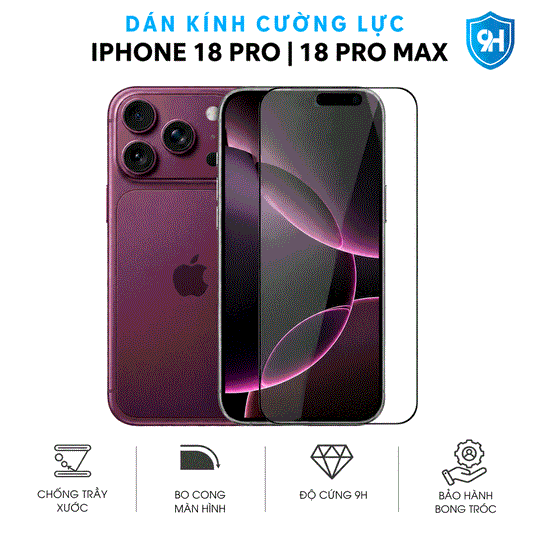 Dán Kính Cường Lực Iphone 18 Pro | Pro Max MOOSKILL Corning HD