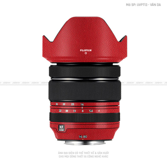Dán Skin Ống Kính Fujifilm Vân Da Đỏ | UVPT13