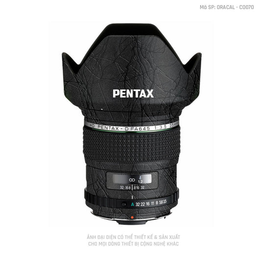 Dán Skin Ống Kính Pentax Vân Cocoon Black | CO070