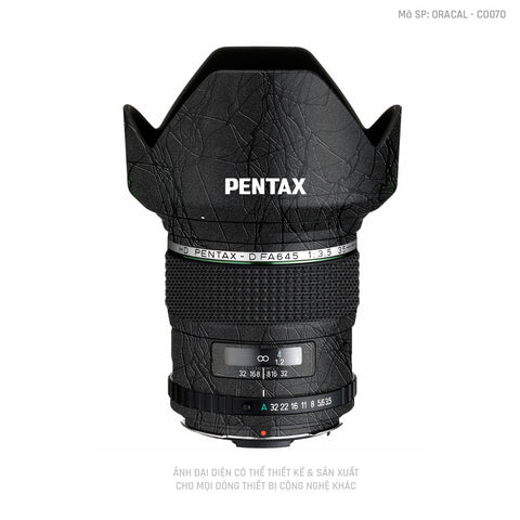 Dán Skin Ống Kính Pentax Vân Cocoon Black | CO070