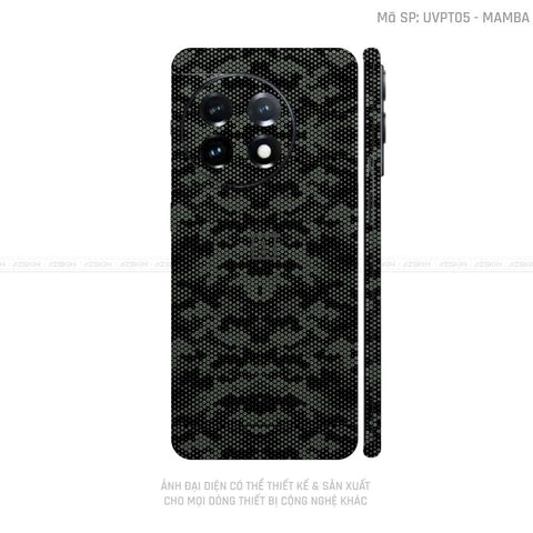 Dán Skin Oneplus 12 Series Vân Mamba Xanh | UVPT05