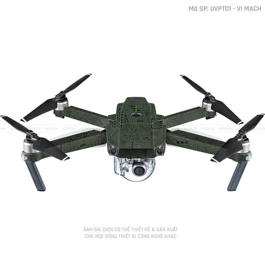 Dán Skin Flycam Vân Nổi Vi Mạch Midnight | UVPT01