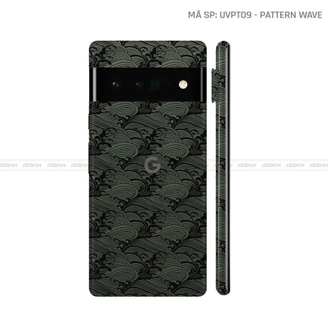 Dán Skin Google Pixel 6 Series Vân Pattern Wave Midnight | UVPT09