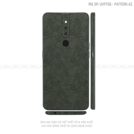 Miếng Dán Skin Điện Thoại OPPO F Series Vân Pattern AZ Midnight | UVPT06