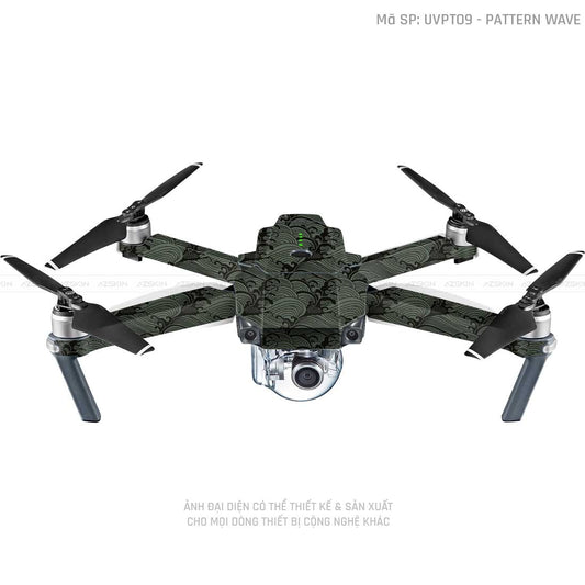 Dán Skin Flycam Vân Nổi Vân Sóng Midnight | UVPT09