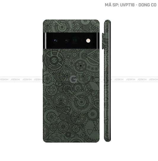 Dán Skin Google Pixel 6 Series Vân Động Cơ Midnight | UVPT18