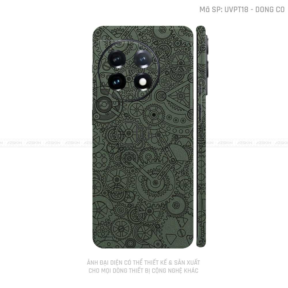 Dán Skin Oneplus Ace Series Vân Động Cơ Xanh Midnight | UVPT18