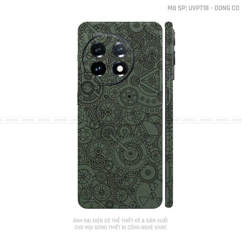 Dán Skin Oneplus Ace Series Vân Động Cơ Xanh Midnight | UVPT18