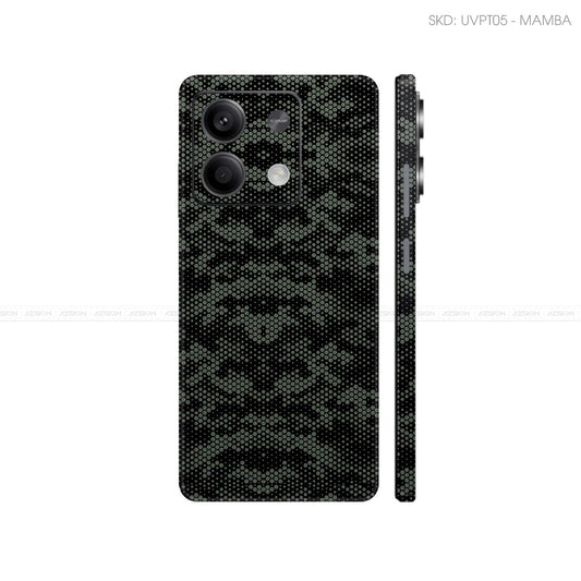 Dán Skin Điện Thoại Xiaomi Redmi 13 Series Vân Nổi Mamba Midnight | UVPT05