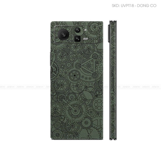 Dán Skin Điện Thoại Xiaomi Mix Fold Series Vân Nổi Động Cơ MIdnight | UVPT18