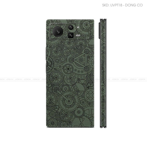 Dán Skin Điện Thoại Xiaomi Mix Fold Series Vân Nổi Động Cơ MIdnight | UVPT18