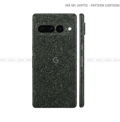 Dán Skin Google Pixel 7 Series Vân Pattern Cartoon Midnight | UVPT12